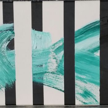 Painting titled "calamar dans l'ince…" by Patou.B, Original Artwork, Oil