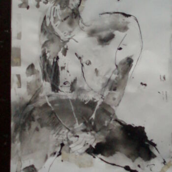Peinture intitulée "dessin sur papier n…" par Catherine Monmarson, Œuvre d'art originale, Acrylique