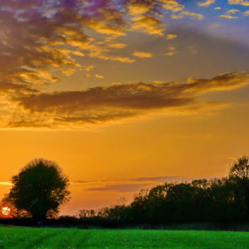 Photography titled "coucher de soleil 1…" by Miodrag Aubertin, Original Artwork