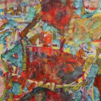 Peinture intitulée "Freyr" par Philippe Casaubon, Œuvre d'art originale, Huile