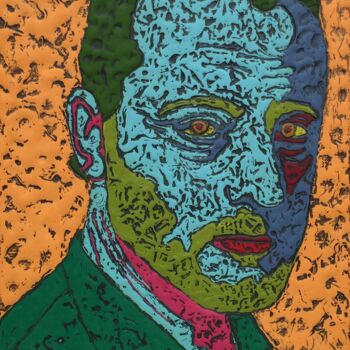 Peinture intitulée "JEAN" par Marjinal Artiste Peintre Décalé Français, Œuvre d'art originale, Acrylique