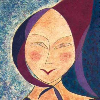 Peinture intitulée "fetie.jpg" par Martine Capdeville-Lacomme, Œuvre d'art originale, Encre