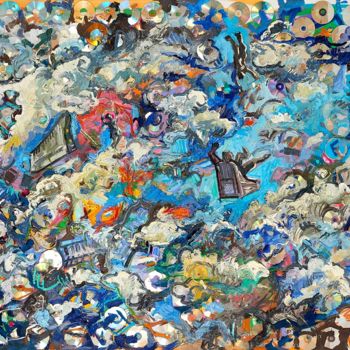 Painting titled "Turbulence" by Liam Porisse, Original Artwork, Acrylic