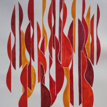 Painting titled "Just Waiting For A…" by Ulli Heupel, Original Artwork, Watercolor