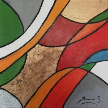Painting titled "Labyrinthe  - 2015" by Christiane Bernais, Original Artwork, Acrylic