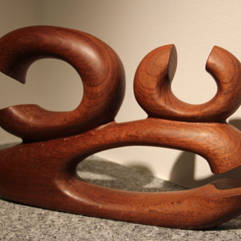 Sculptuur getiteld "APERTURA" door Ivan Fabani, Origineel Kunstwerk, Hout