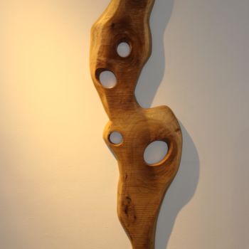 Sculptuur getiteld "AMERICHE" door Ivan Fabani, Origineel Kunstwerk, Hout