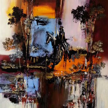 "Comme si toutes les…" başlıklı Tablo Muriel Cayet tarafından, Orijinal sanat, Akrilik