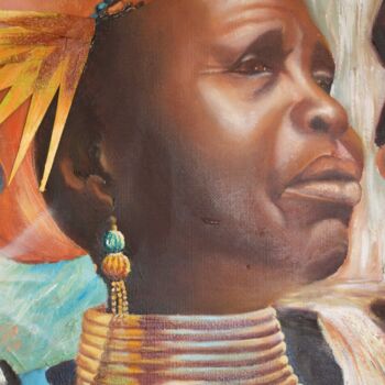 Painting titled "ndebele.jpg" by Nicolas Péché, Original Artwork, Oil