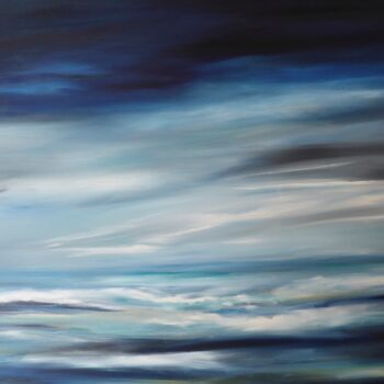 Peinture intitulée "Quand le ciel se fo…" par Elisa Cook Benbassat Bassat, Œuvre d'art originale, Huile