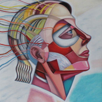Painting titled "Female-portrait.jpg" by Alexander Stotsky, Original Artwork, Oil