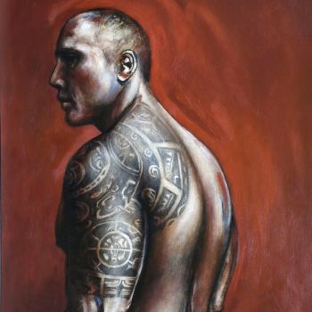 Painting titled "Tatoo" by Pascal Buffard, Original Artwork