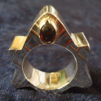 Artesanía titulada "Anillo de Plata con…" por Maga, Obra de arte original, Joyas