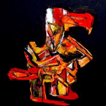 Schilderij getiteld "Oiseau-de-Feu.jpg" door Jean-Luc Perrault, Origineel Kunstwerk