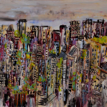 "Un regard du balcon…" başlıklı Tablo Muriel Cayet tarafından, Orijinal sanat, Akrilik