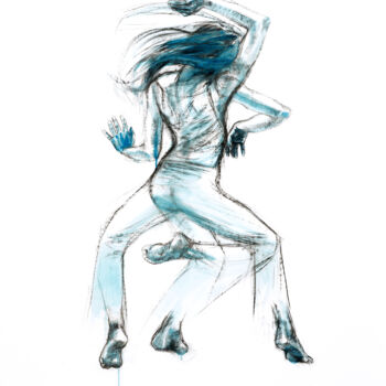 Dessin intitulée "Dance 1" par Gaele Flao, Œuvre d'art originale