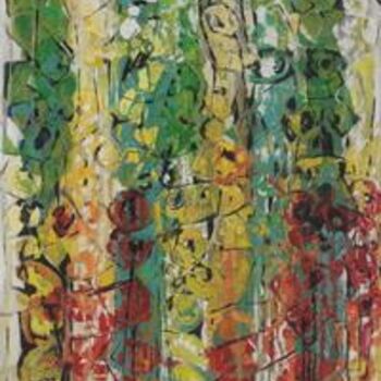 Painting titled "Défilé de mode" by B.Piatti, Original Artwork, Oil