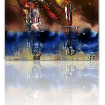 Painting titled "TABLEAU Art contemp…" by Pierre Olié, Original Artwork, Oil