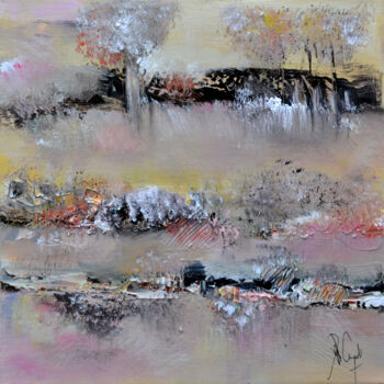 Peinture intitulée "Empreinte de quiétu…" par Muriel Cayet, Œuvre d'art originale, Acrylique