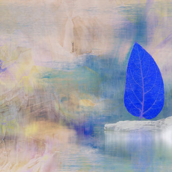 Digitale Kunst mit dem Titel "Union de deux feuil…" von Max Parisot Du Lyaumont, Original-Kunstwerk, Digitale Malerei Auf Al…
