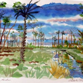 Peinture intitulée "Palm Coast Wetlands" par Ralph Papa, Œuvre d'art originale