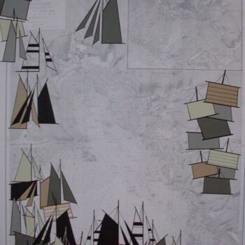 Peinture intitulée "Concarneau" par Nyls  Eliot, Œuvre d'art originale, Acrylique
