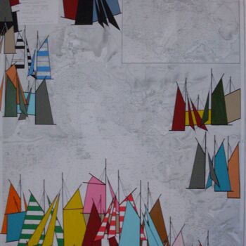 Peinture intitulée "concarneau-100x81-2…" par Nyls  Eliot, Œuvre d'art originale, Acrylique