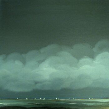 Painting titled "North sea regatta" by Nelly Van Nieuwenhuijzen, Original Artwork, Acrylic