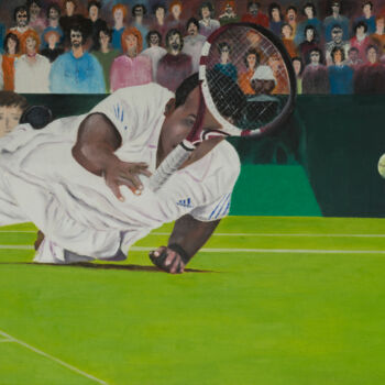 Painting titled "Tsonga" by Marcelo Camargo, Original Artwork
