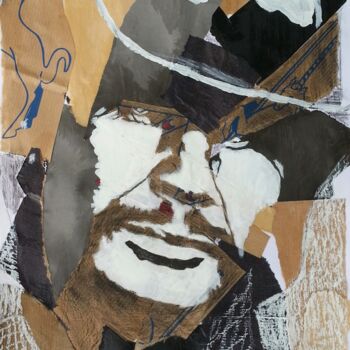 Collages titled "Charles Bronson -1,…" by Brigitte Mathé (MBL), Original Artwork