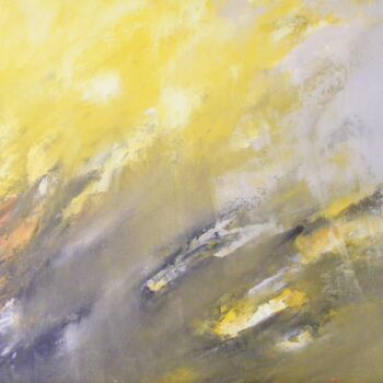 Peinture intitulée "Fumerolle" par Catherine Dufrene (Katy), Œuvre d'art originale