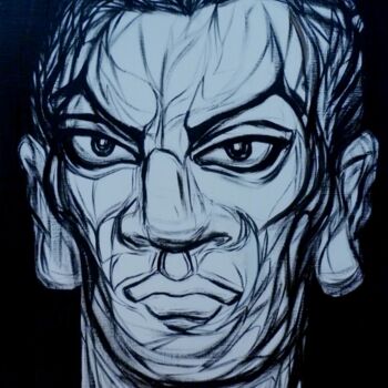 Peinture intitulée "Le Regard de la Dét…" par Cindy Millet, Œuvre d'art originale