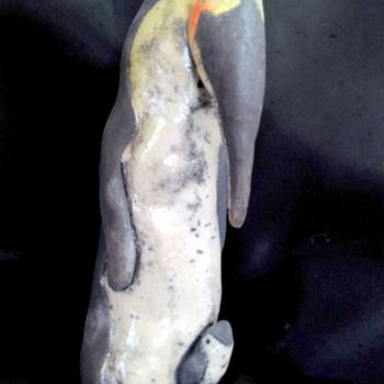 Sculpture titled "EMPEREUR" by France Lemaitre, Original Artwork, Ceramics
