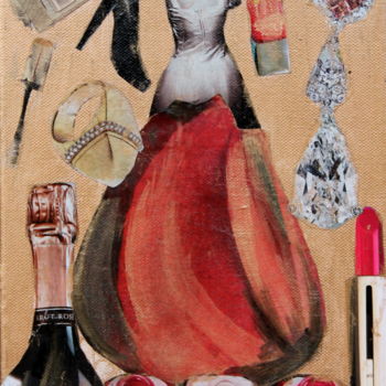 Collages intitulée "Marylin" par Nathalia Chipilova, Œuvre d'art originale, Découpages