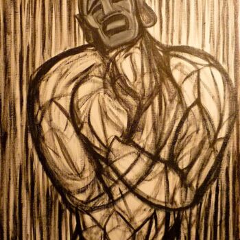 Schilderij getiteld "A l'Ombre ... Le Cr…" door Cindy Millet, Origineel Kunstwerk, Olie