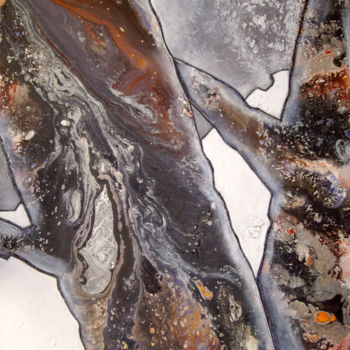 Painting titled "Arbres" by Sylvie Oliveri, Original Artwork, Acrylic