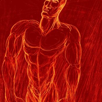Dessin intitulée "Quand l'Homme se re…" par Cindy Millet, Œuvre d'art originale, Photographie numérique