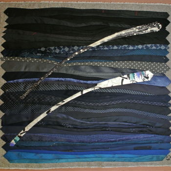 Art textile intitulée "Comètes" par Caroline Regnaut, Œuvre d'art originale