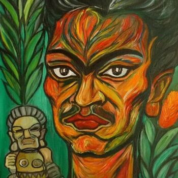 제목이 "Portrait de Frida K…"인 미술작품 Cindy Millet로, 원작, 기름