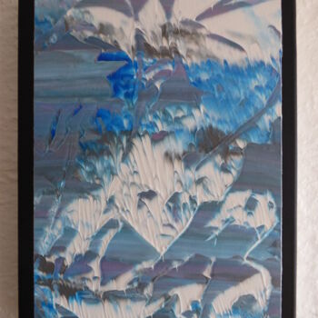 Painting titled "Série bleus, L'envo…" by Pascal Russi (PRussi), Original Artwork, Acrylic