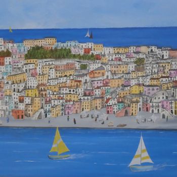 Ζωγραφική με τίτλο "Procida" από Alfredo Troilo, Αυθεντικά έργα τέχνης, Λάδι