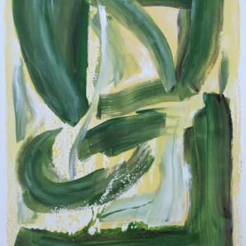 Painting titled "Avril" by Jean François Guelfi, Original Artwork, Acrylic Mounted on Wood Stretcher frame