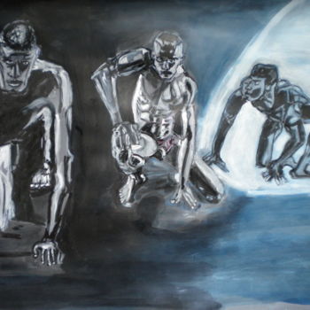 Peinture intitulée "dscn0954.jpgil a l'…" par Herve Yann Dubois, Œuvre d'art originale, Gouache
