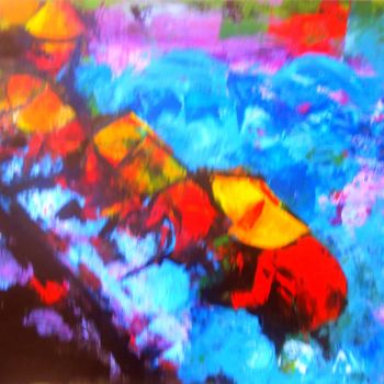 Peinture intitulée "Sans titre N° 3" par Jeanne Le Guen, Œuvre d'art originale, Acrylique