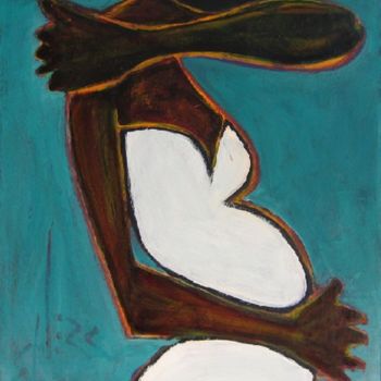 Painting titled "Angel Meat 32pefp" by Richard Herr, Original Artwork, Acrylic
