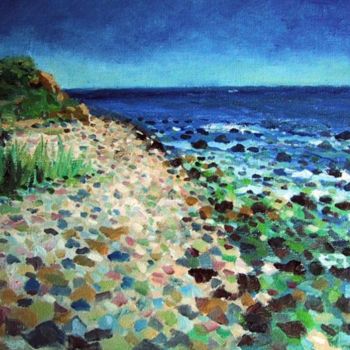 「Montauk Point」というタイトルの絵画 Ralph Papaによって, オリジナルのアートワーク, オイル