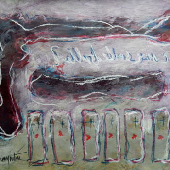 Peinture intitulée "acryl-sur-papier-av…" par Chamartin, Œuvre d'art originale