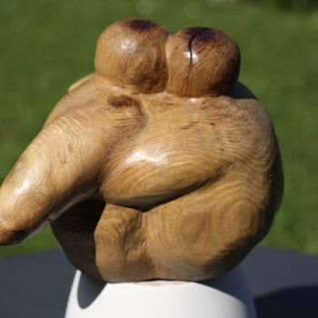 Scultura intitolato "Voulez-vous danser…" da Max Bernard, Opera d'arte originale, Legno