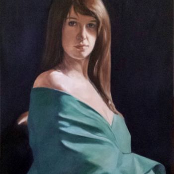 Painting titled "Jade" by Fred Whitson, Original Artwork, Oil