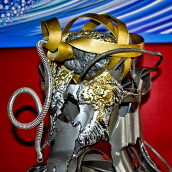 Sculpture titled "Not A Coffee Table…" by Casey Herman, Original Artwork, Metals